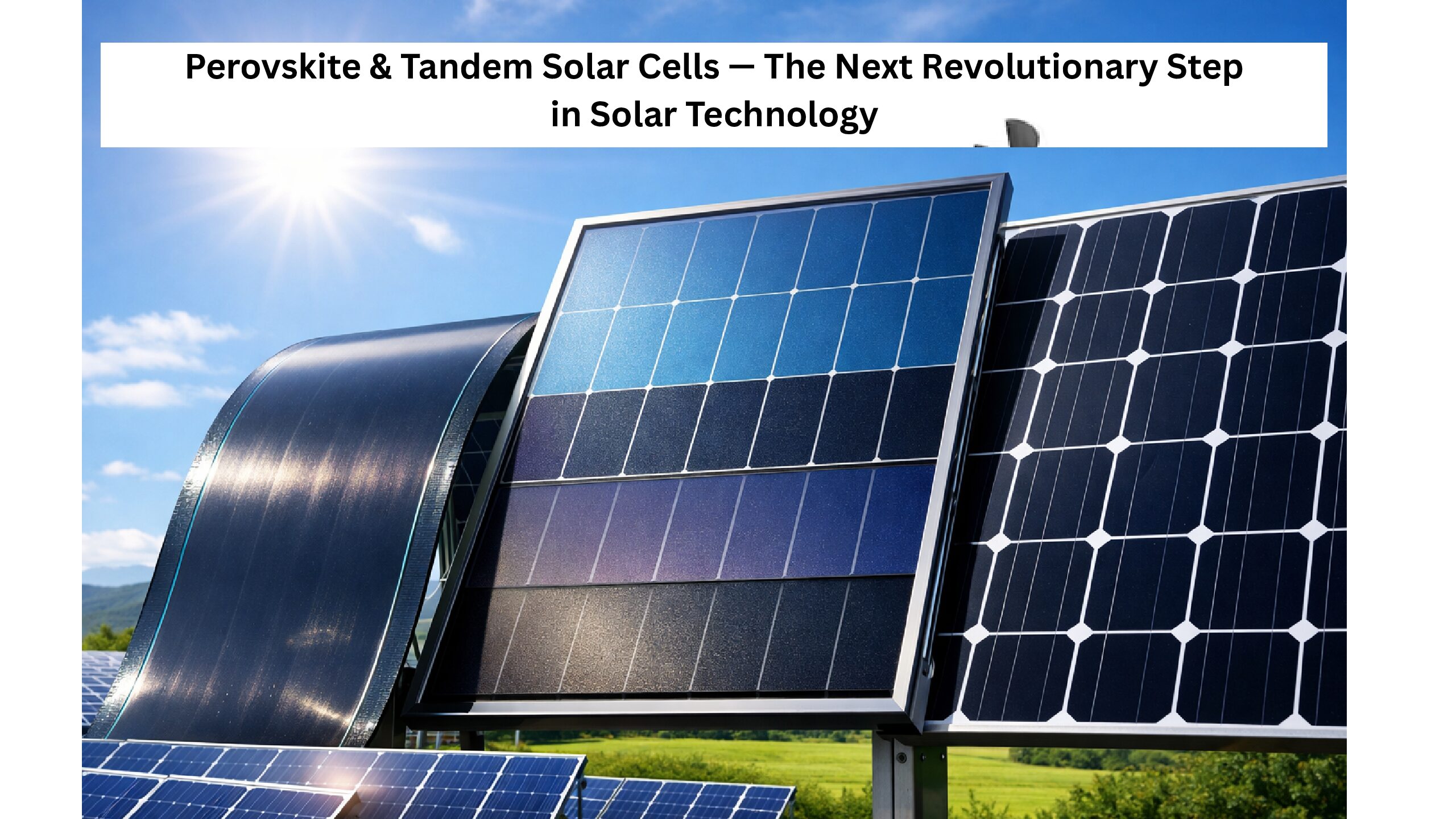 Perovskite & Tandem Solar Cells — The Next Revolutionary Step in Solar Technology