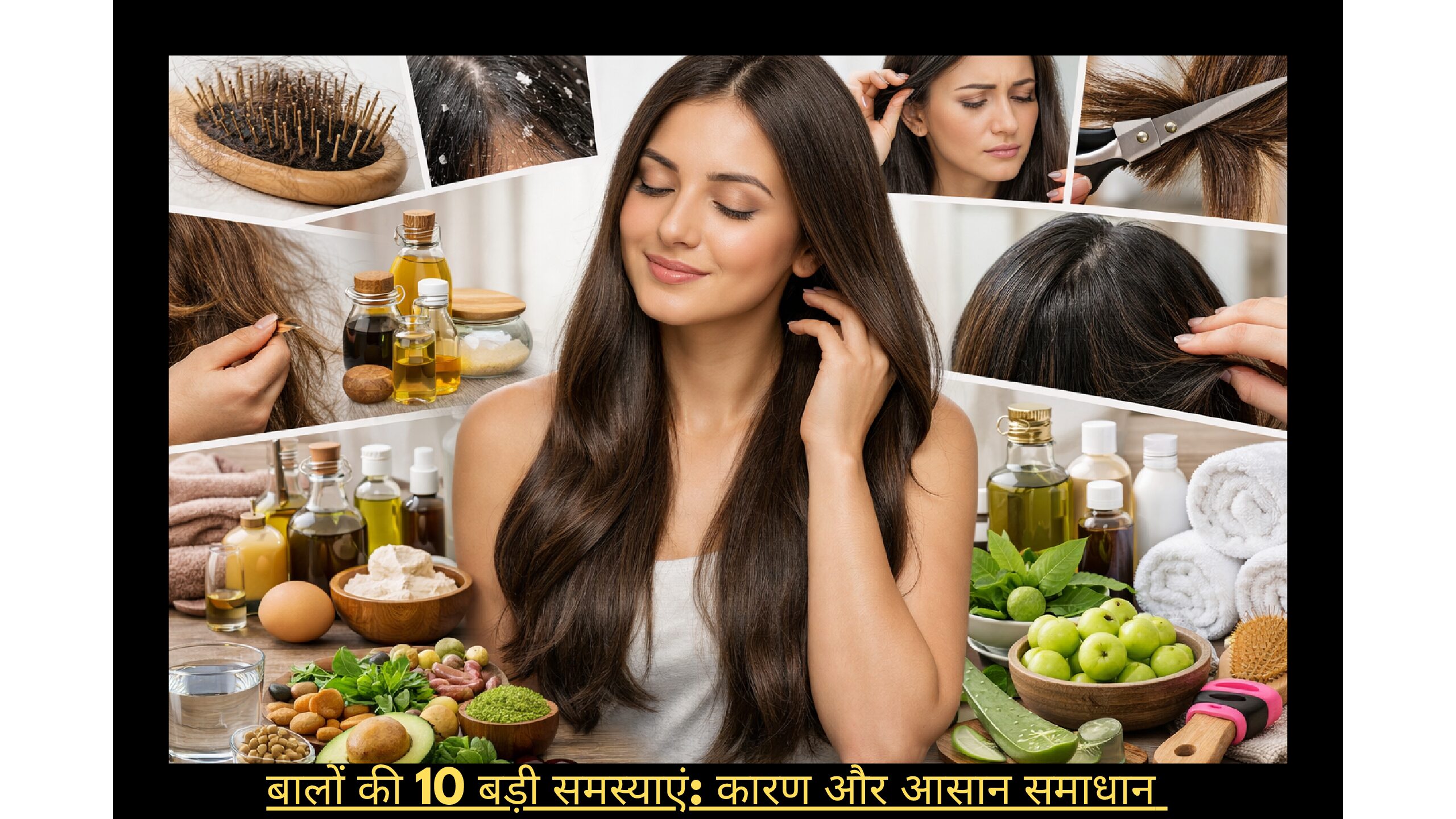 बालों की 10 बड़ी समस्याएं: कारण और आसान समाधान