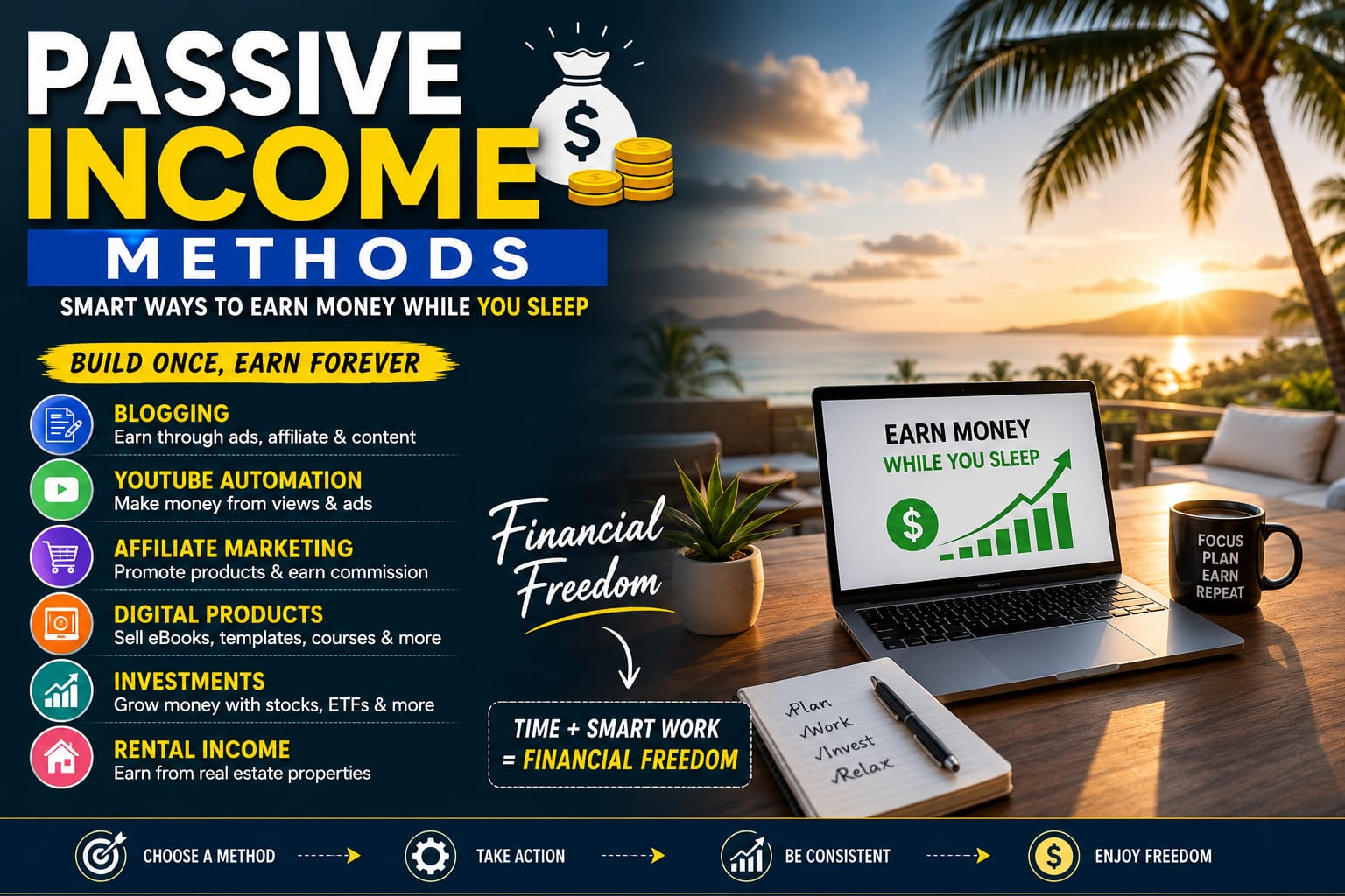 Passive Income Methods: Smart Ways to Earn Money While You Sleep