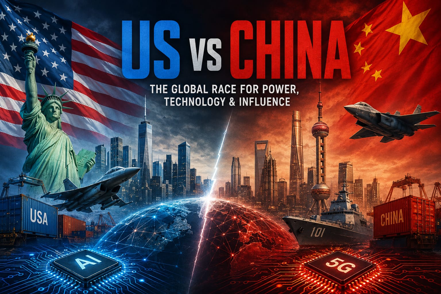 US vs China: The Global Race for Power, Technology, and Influence
