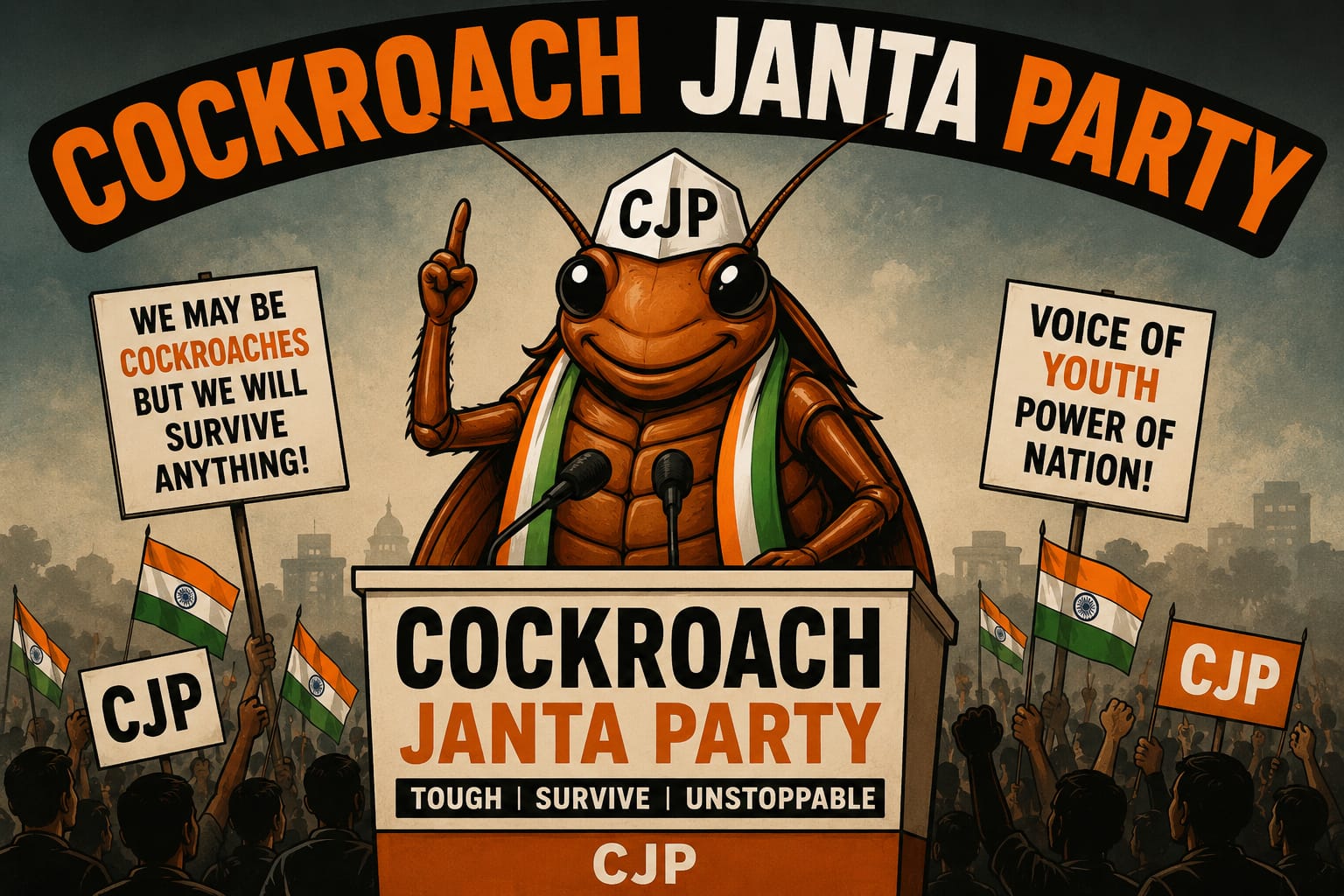 What Is India’s “Cockroach Janta Party”?